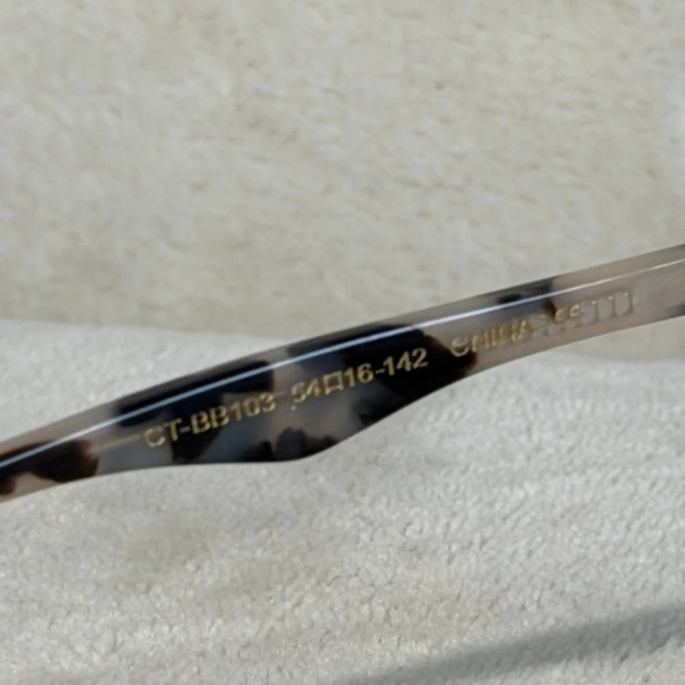 DIFF Eyewear Women Eyeglasses Frames Bella Tortoise As Is Glasses Lenses Left In